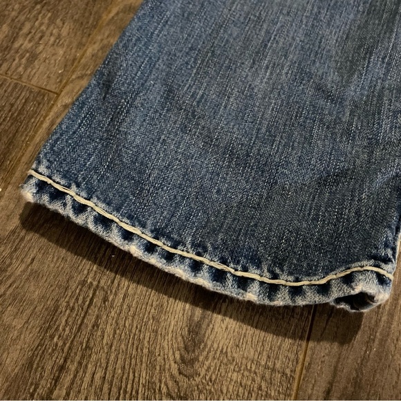 True Religion Jeans Boys Billy Super T denim jeans size 8 thick white stitching - Picture 12 of 12